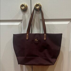Lauren Ralph Lauren Deep Brown Tote